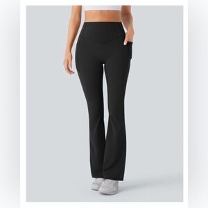NWOT Halara High-Waisted Black Flare leggings